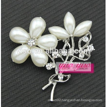 unique vintage pearl flower brooch